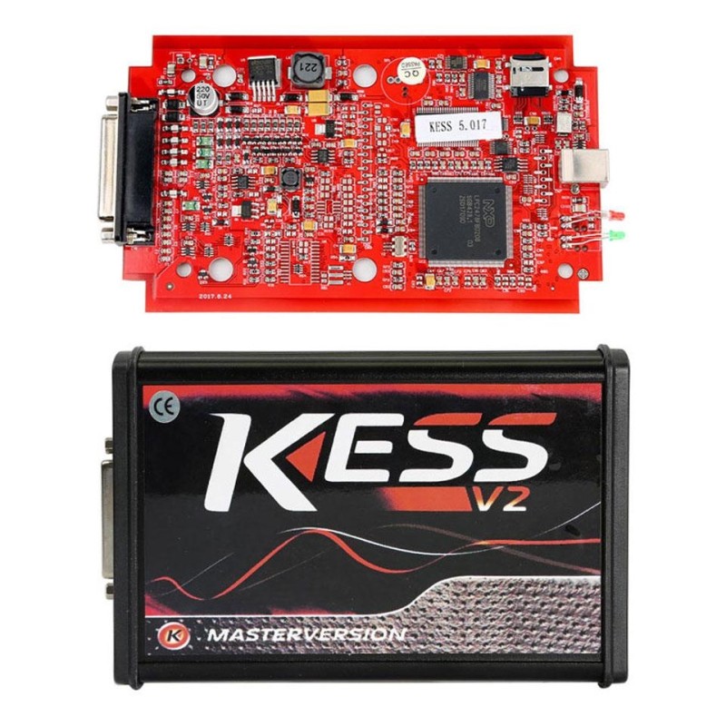 KESS V2 Master V5.017 / V2.53 RAUDONA plokštė ECU / DPF / Lambda